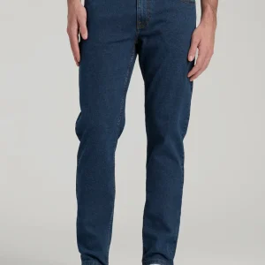 A.T. Basics Men's Carman Tapered fit Jeans for Tall Men in Charged Blue