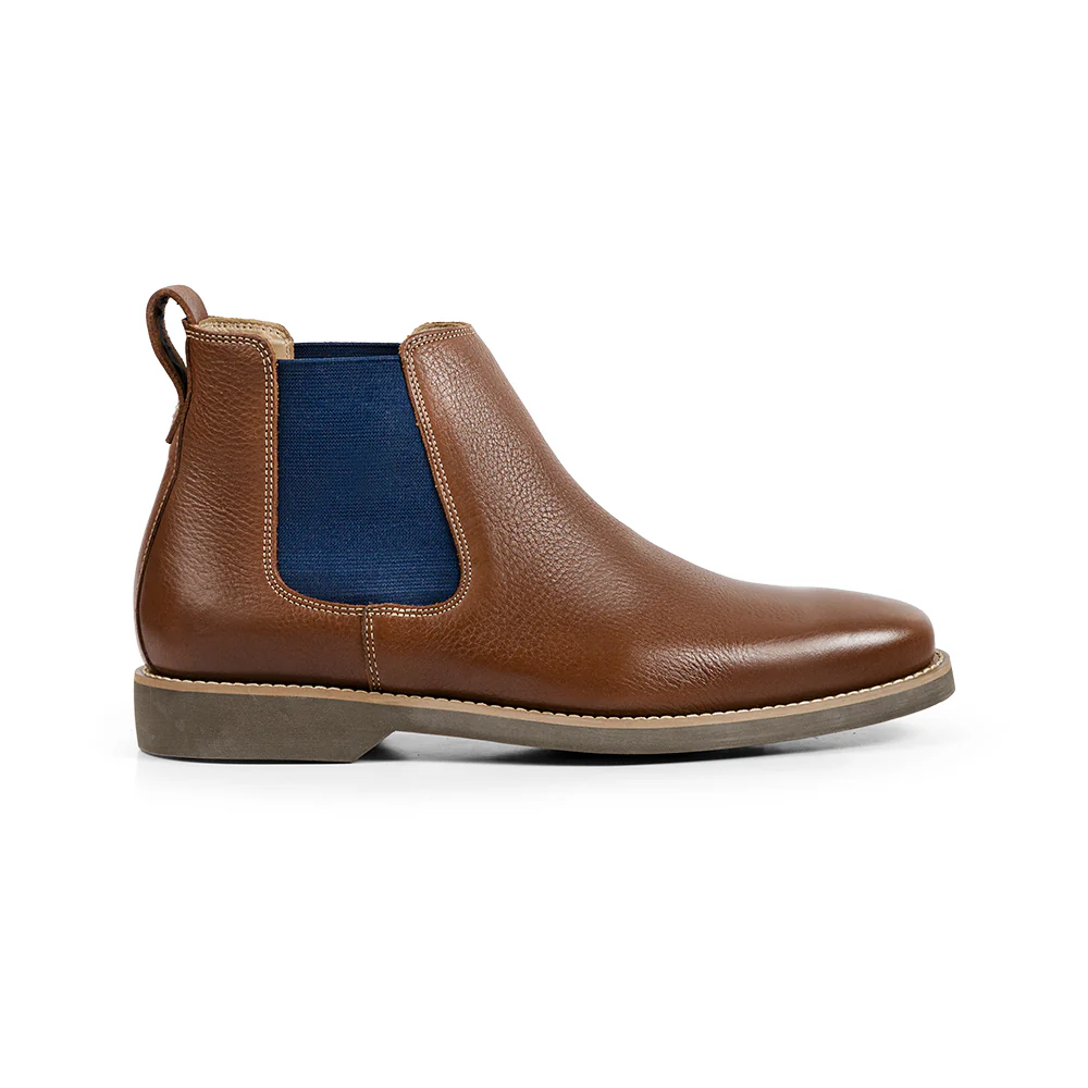 Cardoso Mens Leather Chelsea Boots - Image 3